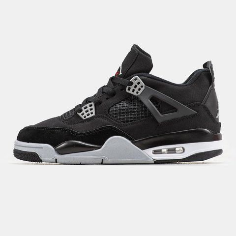 Air Jordan 4 Black Canvas ALL09759 фото