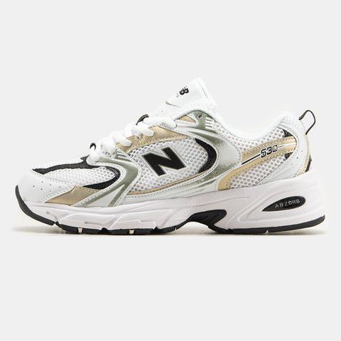 New Balance 530 White Silver Gold ALL09913 фото