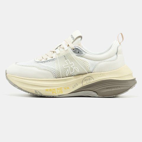 Premiata Hill White Beige ALL23661 фото