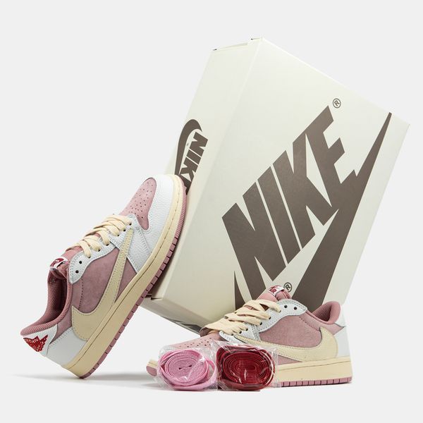 Air Jordan 1 Low x Travis Scott Pink ALL17604 фото