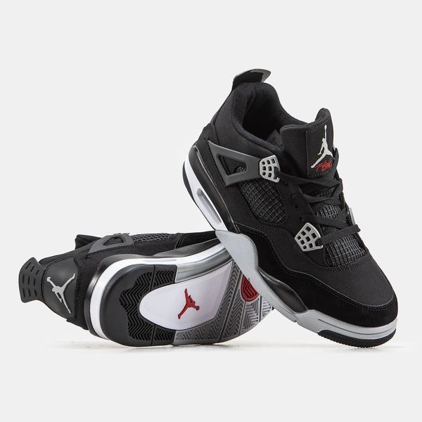 Air Jordan 4 Black Canvas ALL09759 фото