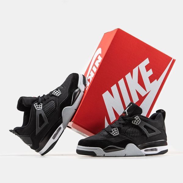 Air Jordan 4 Black Canvas ALL09759 фото