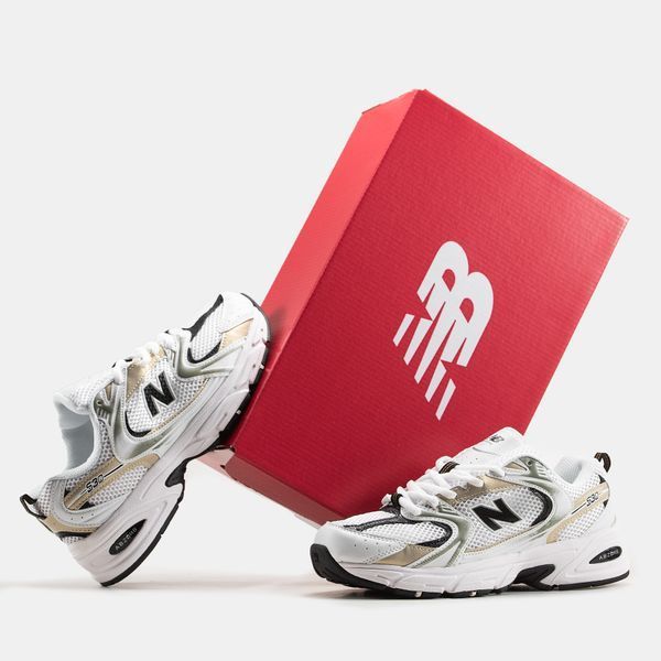 New Balance 530 White Silver Gold ALL09913 фото