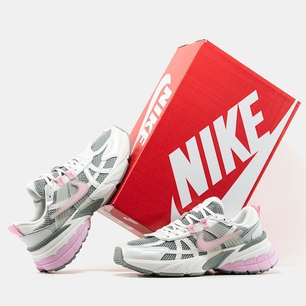 Nike V2K Run White Grey Pink ALL19755 фото