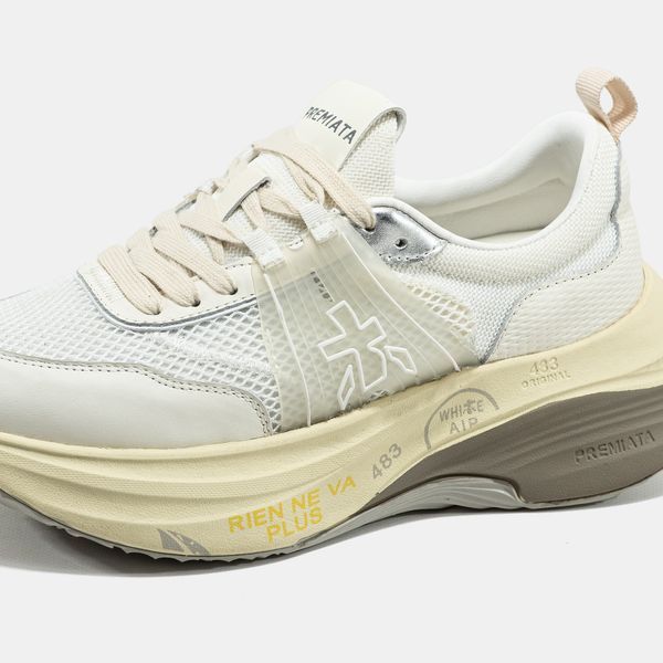 Premiata Hill White Beige ALL23661 фото