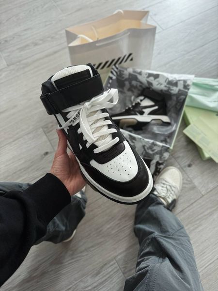 Off-White Out Of Office Mid Top Black ALL15987 фото