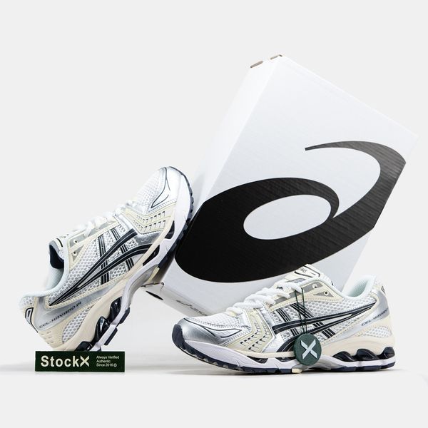 Asics Gel-Kayano 14 White Silver Black ALL12708 фото