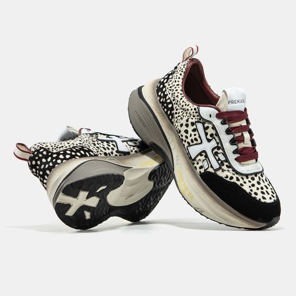 Premiata Hill Beige Black Leopard ALL23662 фото
