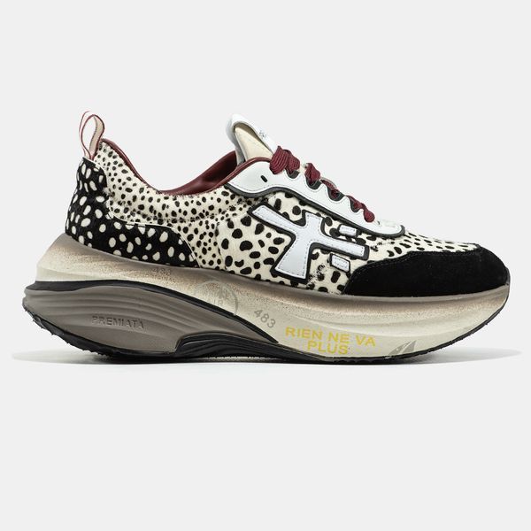Premiata Hill Beige Black Leopard ALL23662 фото