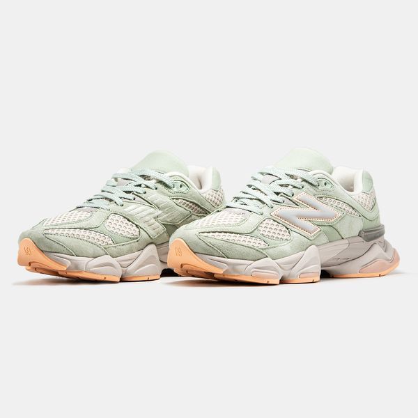 New Balance 9060 Mint Grey Orange ALL14899 фото