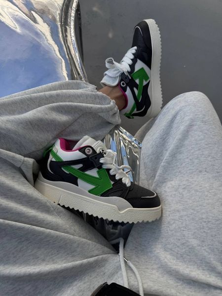 Off-White Sponge Mid Top Black/Green/Pink ALL22880 фото