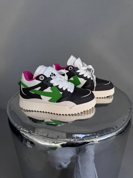 Off-White Sponge Mid Top Black/Green/Pink ALL22880 фото