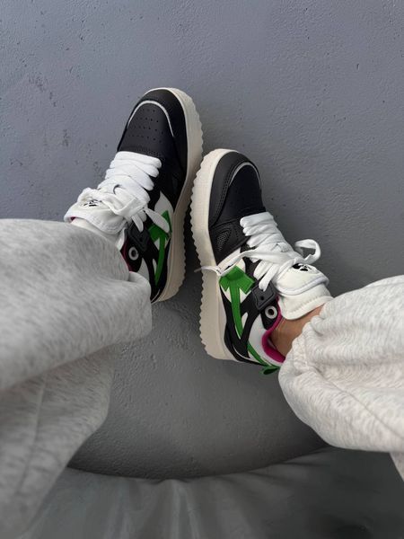 Off-White Sponge Mid Top Black/Green/Pink ALL22880 фото