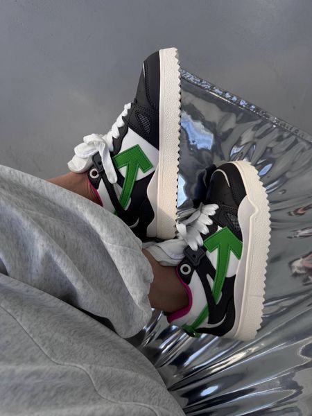 Off-White Sponge Mid Top Black/Green/Pink ALL22880 фото