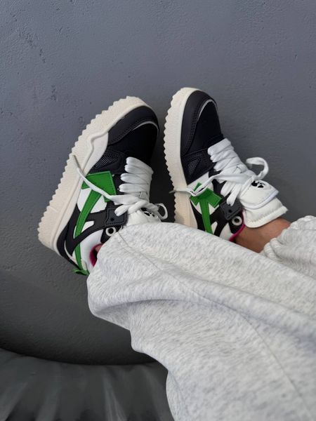 Off-White Sponge Mid Top Black/Green/Pink ALL22880 фото