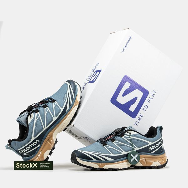 Salomon XT-6 Advanced Blue Beige GORE-TEX ALL17989 фото