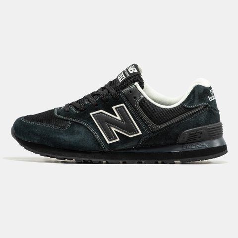 New Balance 574 Black White ALL23641 фото