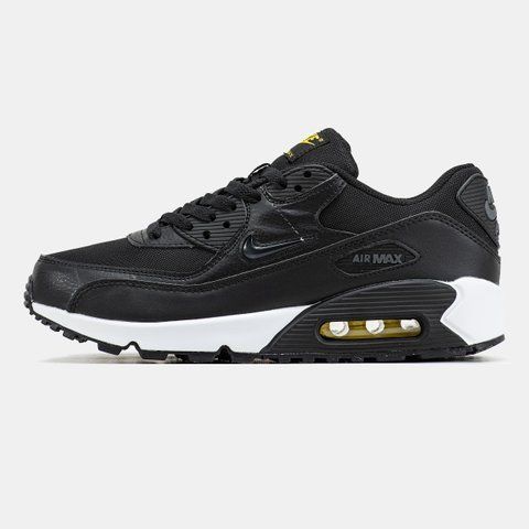 Nike Air Max 90 Black White Yellow ALL17727 фото