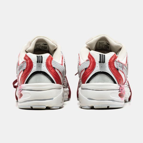 New Balance 530 Custom White Red ALL23401 фото