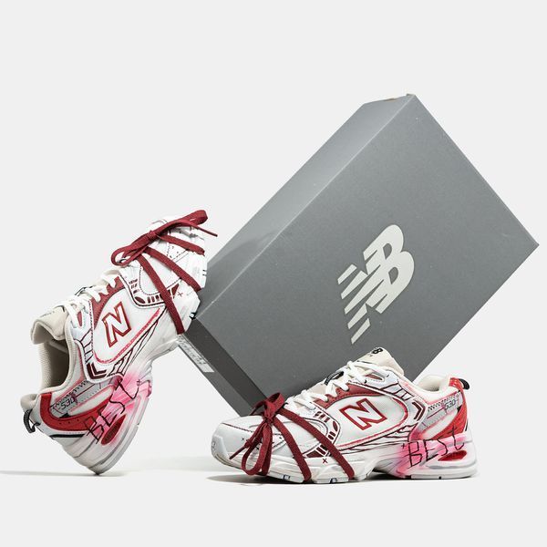 New Balance 530 Custom White Red ALL23401 фото