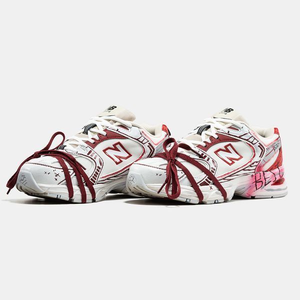New Balance 530 Custom White Red ALL23401 фото