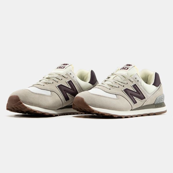 New Balance 574 Beige Bordo ALL22299 фото