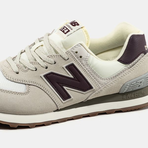 New Balance 574 Beige Bordo ALL22299 фото