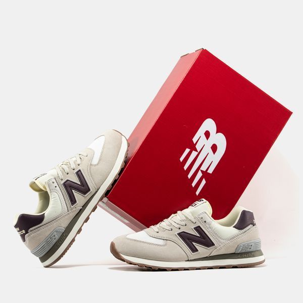 New Balance 574 Beige Bordo ALL22299 фото