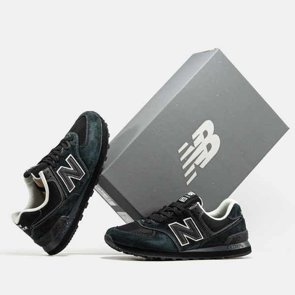 New Balance 574 Black White ALL23641 фото