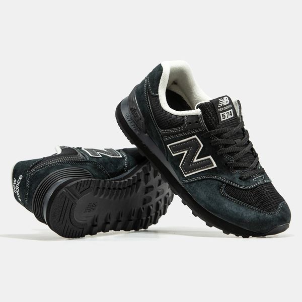 New Balance 574 Black White ALL23641 фото