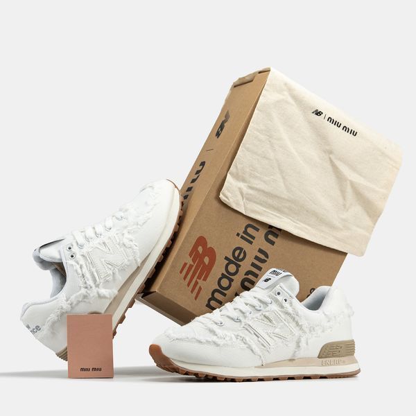 New Balance 574 x Miu Miu White ALL19418 фото