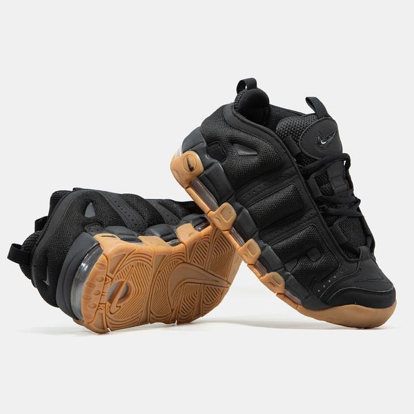 Nike Air More Uptempo Low Black Gum ALL19575 фото