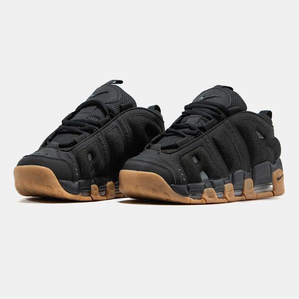 Nike Air More Uptempo Low Black Gum ALL19575 фото