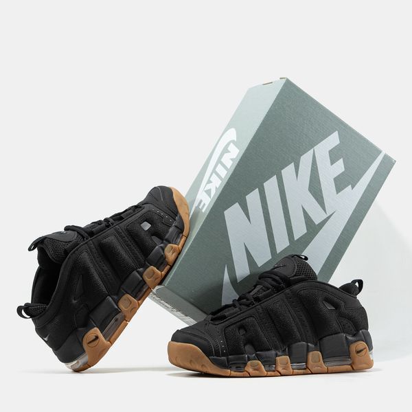 Nike Air More Uptempo Low Black Gum ALL19575 фото