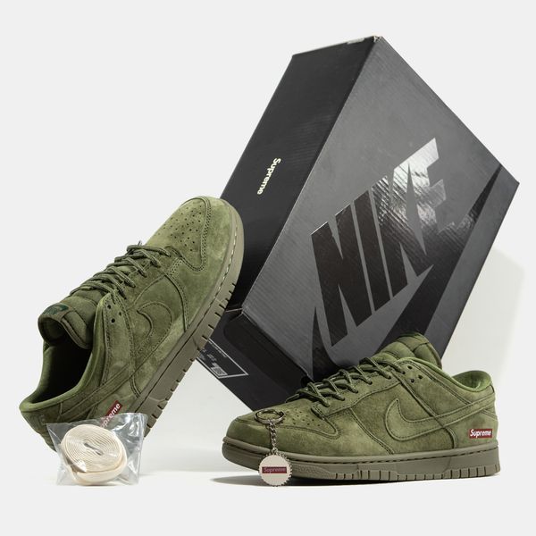 Nike SB Dunk Low x Supreme Khaki ALL23708 фото