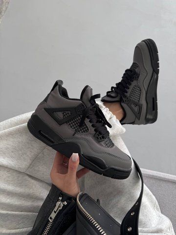 Air Jordan 4 x Cactus Jack Grey Black ALL10554 фото