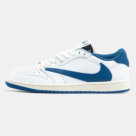 Air Jordan 1 Low x Travis Scott x Fragment White Blue ALL20709 фото