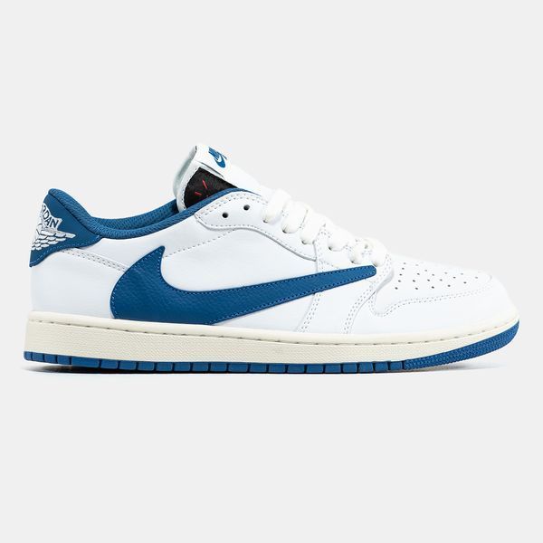 Air Jordan 1 Low x Travis Scott x Fragment White Blue ALL20709 фото