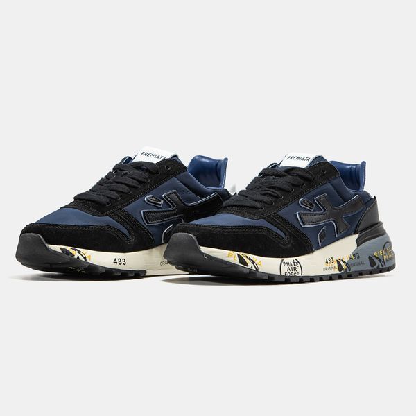 Premiata Mick Blue Black White ALL20724 фото