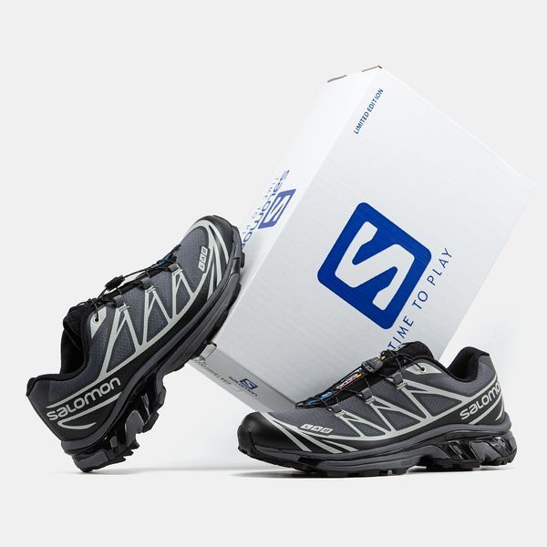 Salomon XT-6 Soft Ground Grey Black White ALL20034 фото