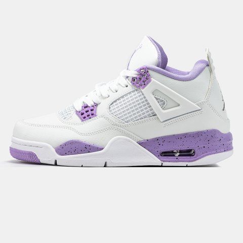 Air Jordan 4 White Purple ALL19607 фото