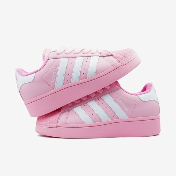 Adidas Superstar Pink White Platform ALL17609 фото