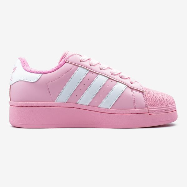 Adidas Superstar Pink White Platform ALL17609 фото