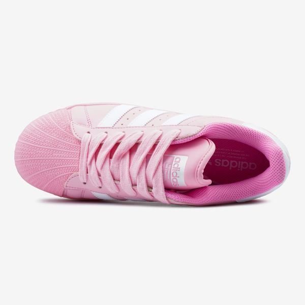 Adidas Superstar Pink White Platform ALL17609 фото