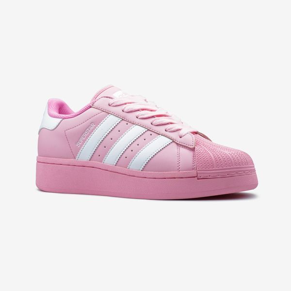 Adidas Superstar Pink White Platform ALL17609 фото
