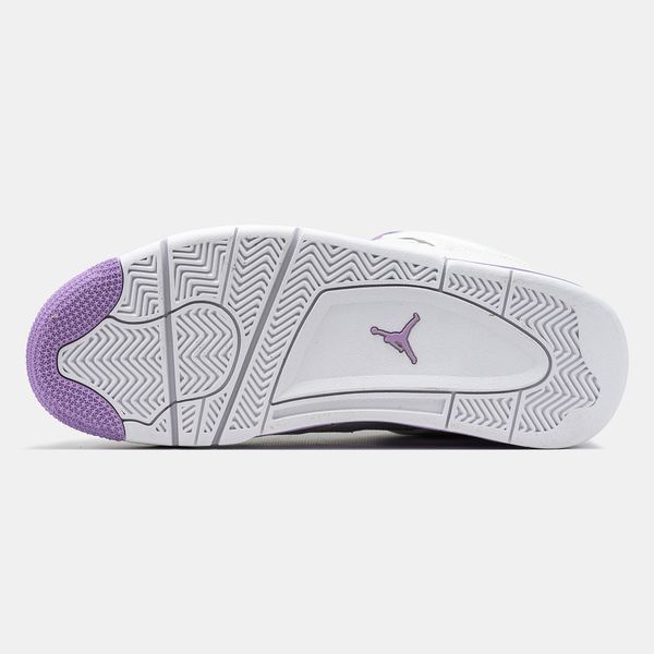 Air Jordan 4 White Purple ALL19607 фото