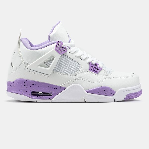 Air Jordan 4 White Purple ALL19607 фото