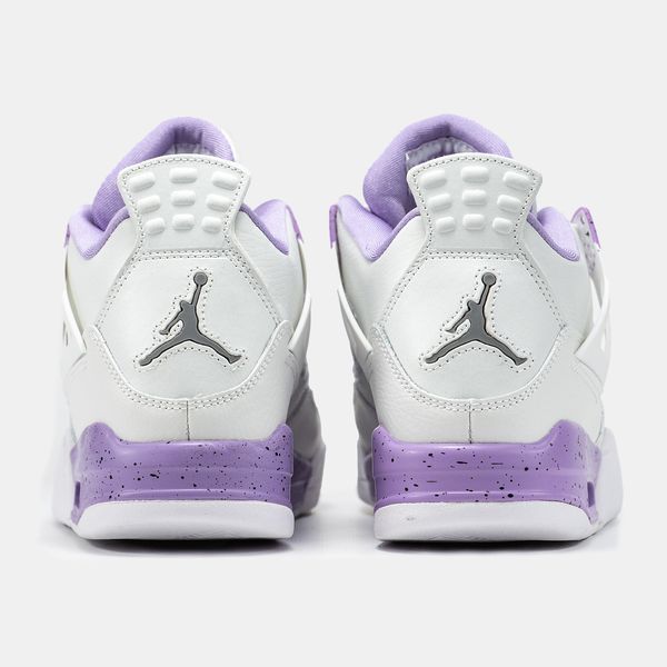 Air Jordan 4 White Purple ALL19607 фото