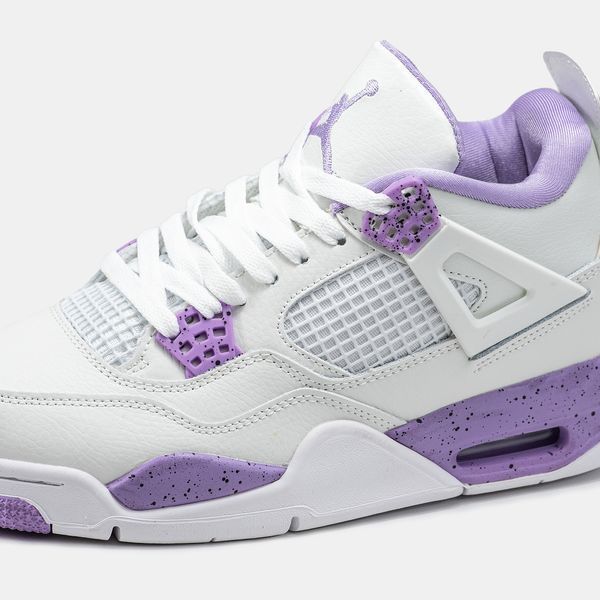 Air Jordan 4 White Purple ALL19607 фото