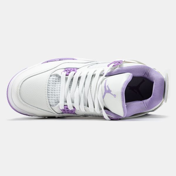 Air Jordan 4 White Purple ALL19607 фото